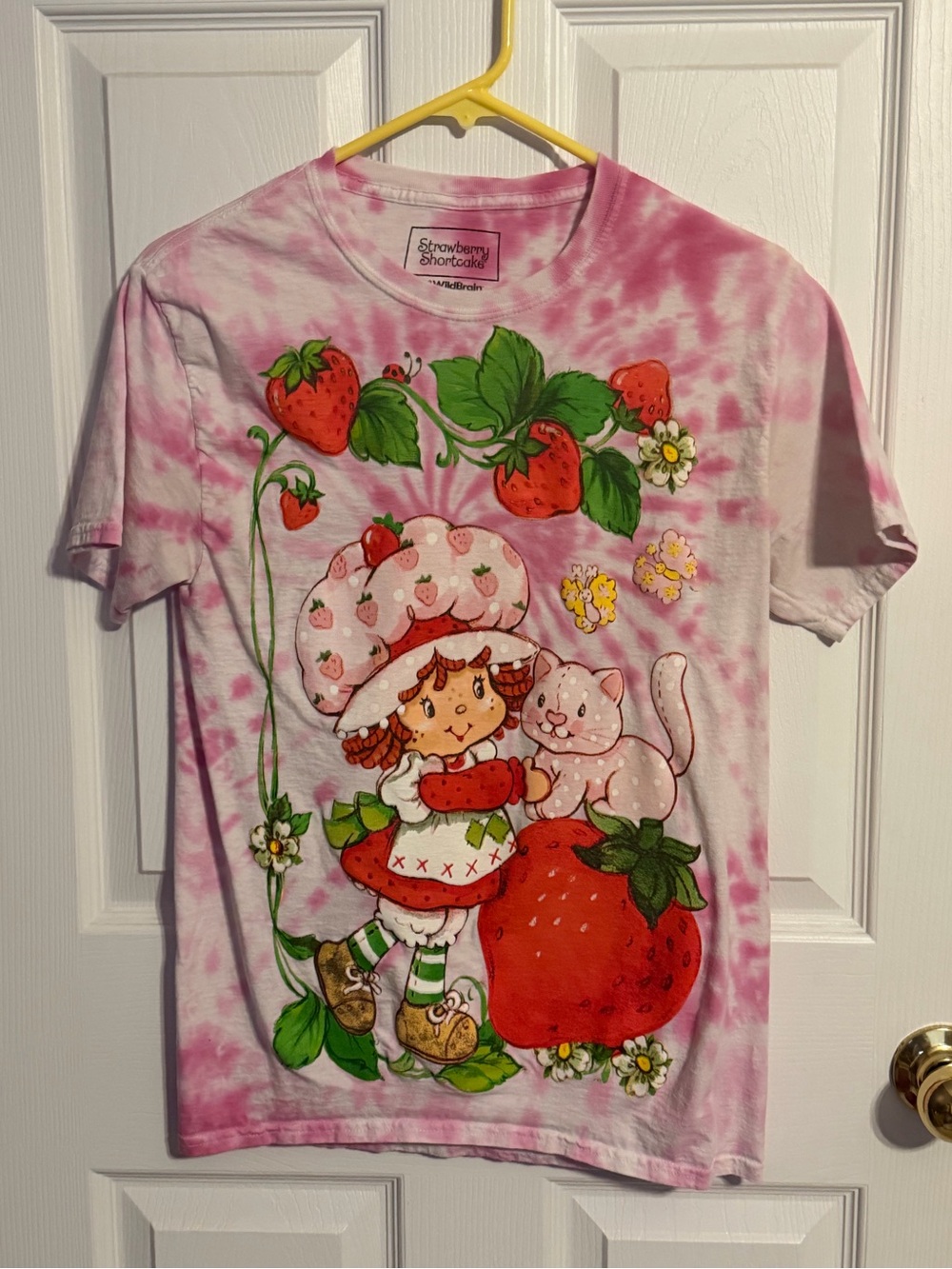 Strawberry Shortcake Pink Tie-Dye Graphic Tee